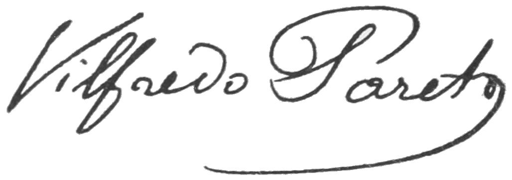 Vilfredo Pareto signature