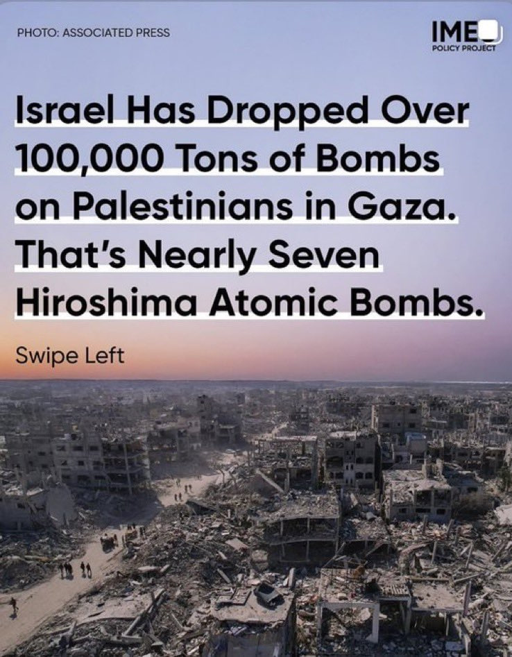 Israël a largé plus de 100.000 tonnes de bombes