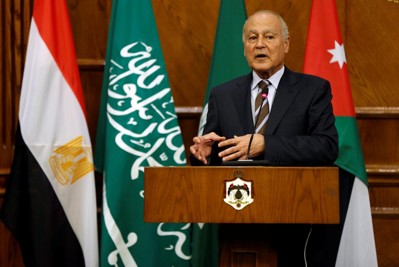 arab league secretary general ahmed abul gheit. reuters