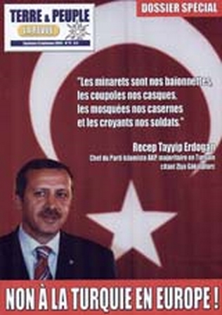 terre et peuple magazine 17 Non à la Turquie en Europe