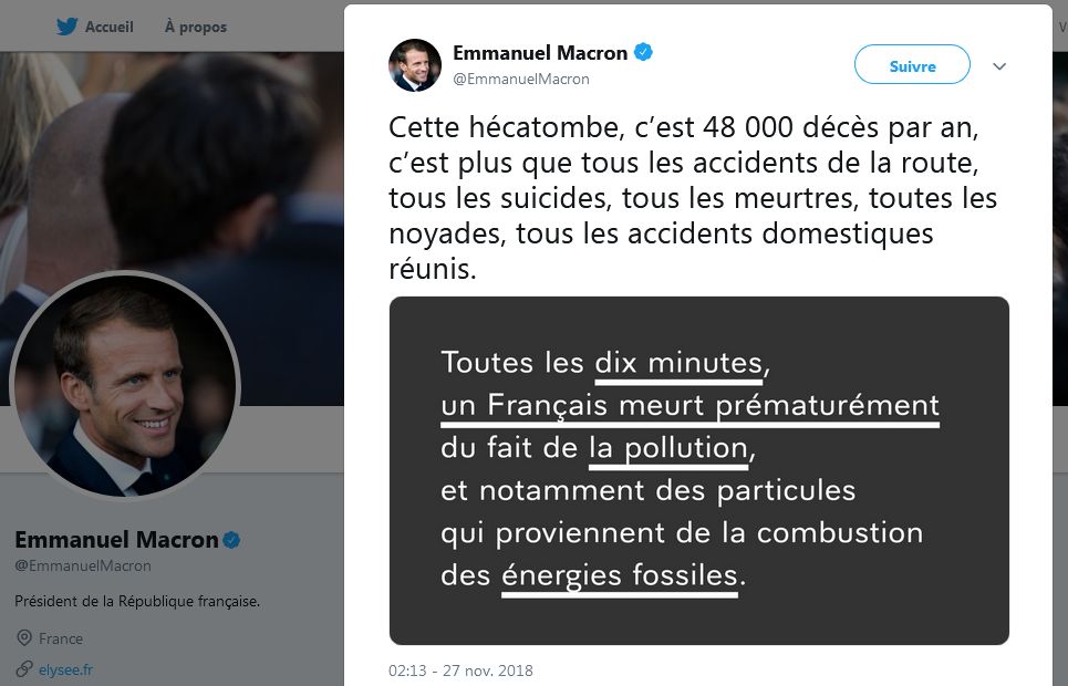 scandale d'etat 48000 morts pollution macron