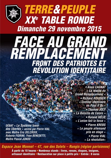 20e Table ronde terre et peuple 29 nomvemre 2015