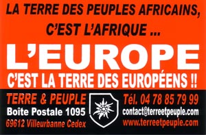 Terre des Européens Terre des Européens