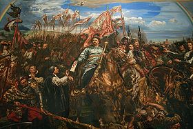 Jean Sobieski III repoussant les Turcs au siège de Venne Jan Mateiuko Sala Sobieski