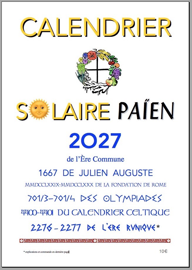 calendrier paien