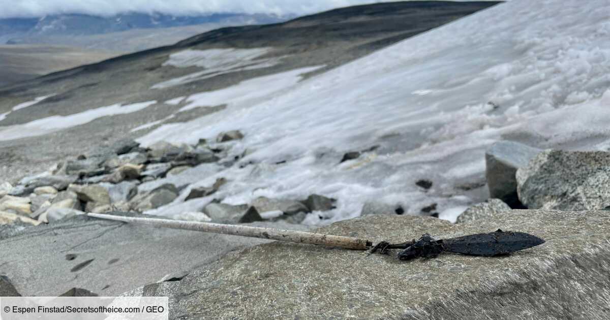 fonte des glaces une fleche viking de 1200 ans refait surface dans une montagne de norvege
