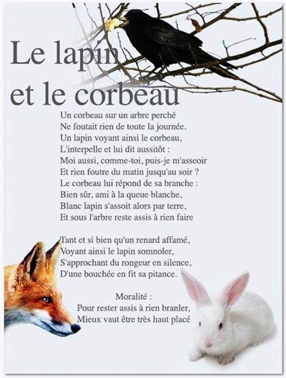 le lapin et le corbeau