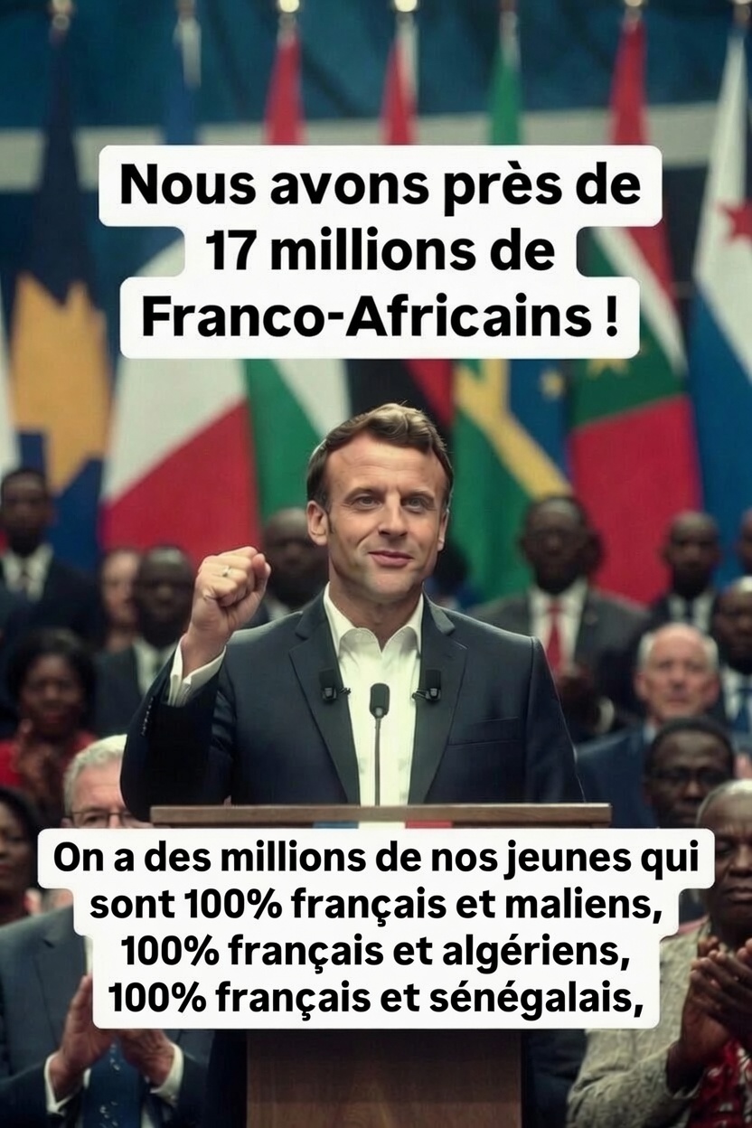 macron 17 millions de franco africains